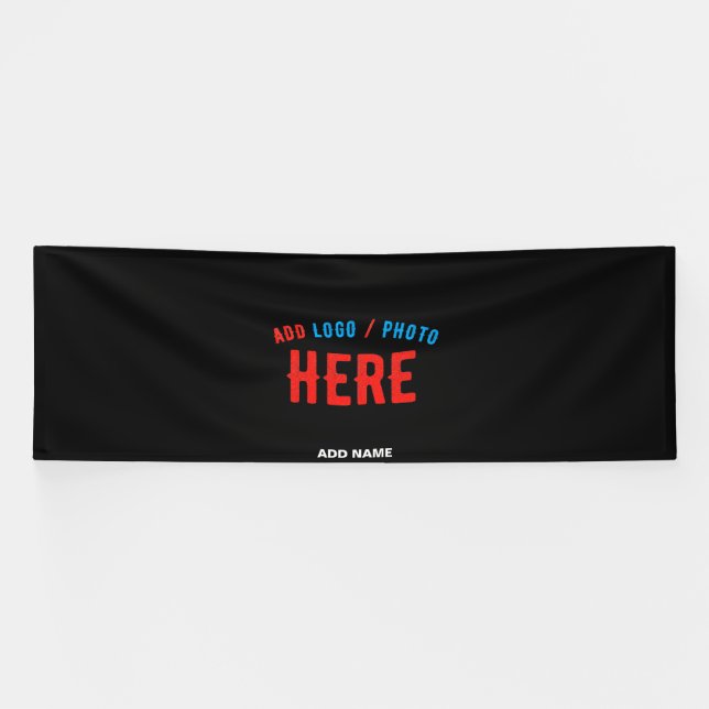 LONA PERSONALIZABLE MODERNO ESTILO NEGRO VERIFICADO MAR (Horizontal)