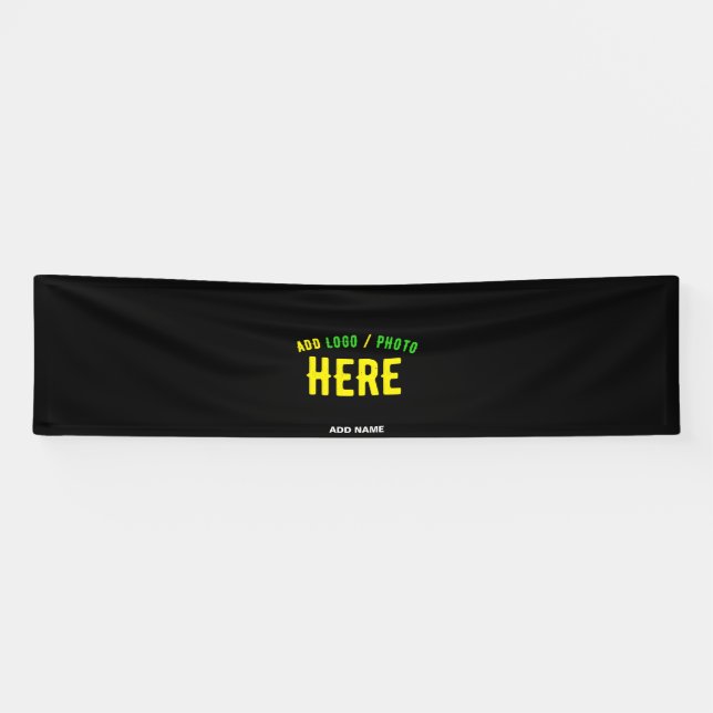 LONA PERSONALIZABLE MODERNO ESTILO NEGRO VERIFICADO MAR (Horizontal)
