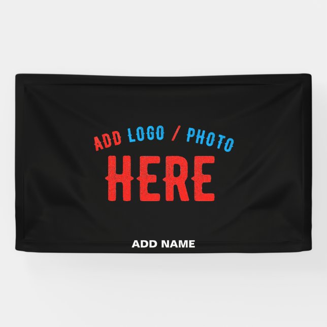 LONA PERSONALIZABLE MODERNO ESTILO NEGRO VERIFICADO MAR (Horizontal)