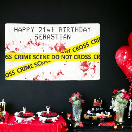 Lona Personalización de la escena de crimen policial