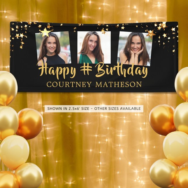 Lona Personalización de la foto de cualquier cumpleaños (Subido por el creador)