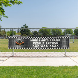 Lona Personalización de la tienda de reparación automát