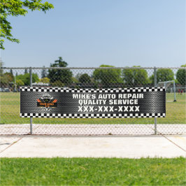 Lona Personalización de la tienda de reparación automát