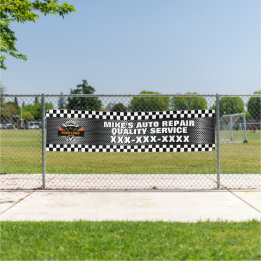 Lona Personalización de la tienda de reparación automát