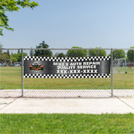 Lona Personalización de la tienda de reparación automát