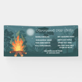 Lona Personalización De Leña Detallada Para El Negocio 