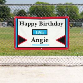 Lona Personalizado 18 Cumpleaños