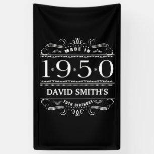 Lona Personalizado 1950 70º cumpleaños