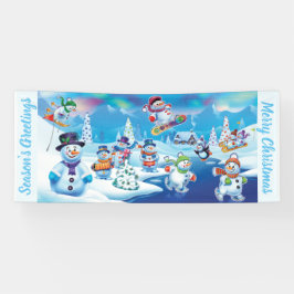 Lona Personalizado 2.5' x 6' Navidades vinyl Banner esc