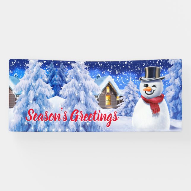 Lona Personalizado 6' x 2.5' Navidades vinyl Banner esc (Horizontal)