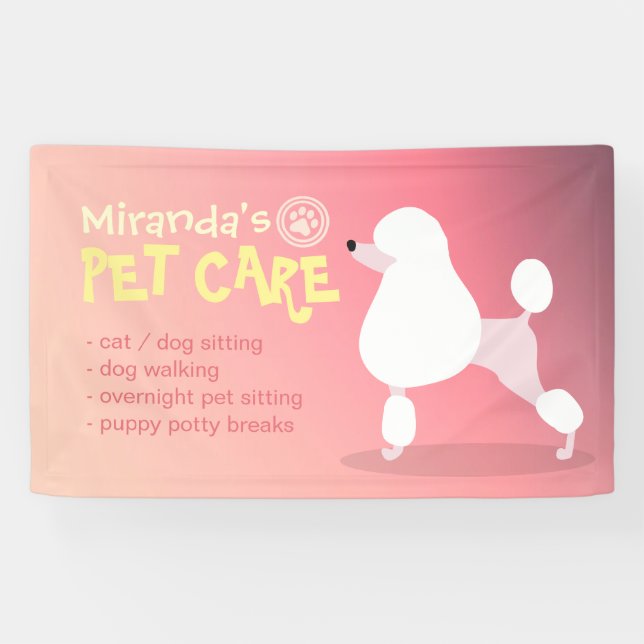 Lona Personalizado Adorable Carne de perro perro perro  (Horizontal)