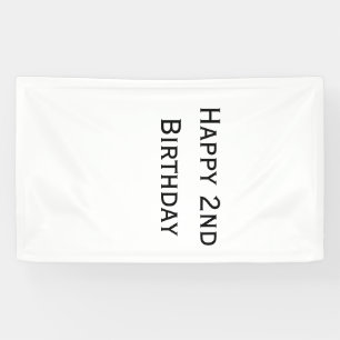 Lona personalizado agregar su texto feliz cumpleaños 2d