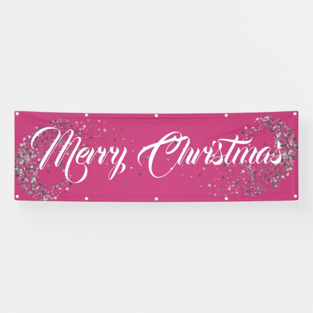 Lona Personalizado al aire libre cubierto Banner-Merry  (Horizontal)