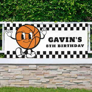 Lona Personalizado Basketball Partido de cumpleaños Vin