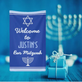 Lona Personalizado Bienvenidos al Bar Mitzvah