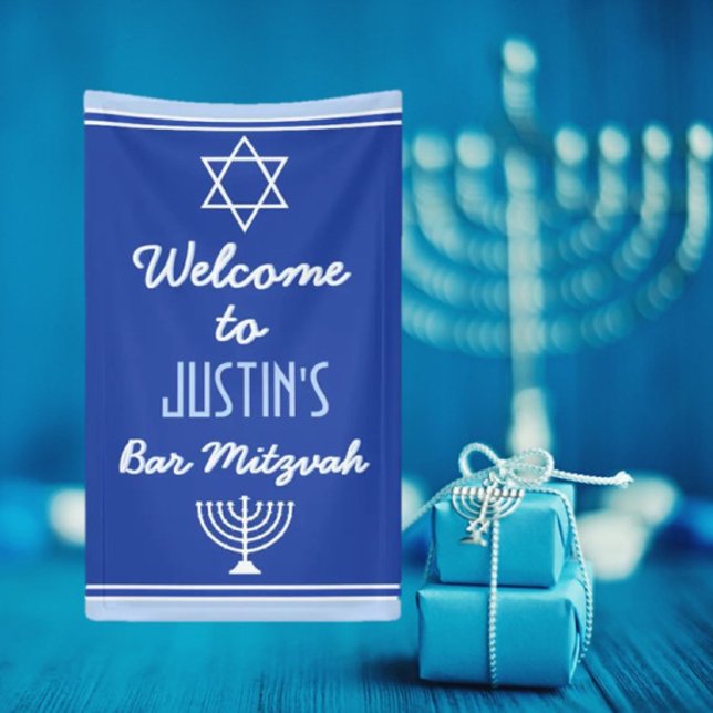 Lona Personalizado Bienvenidos al Bar Mitzvah (Subido por el creador)