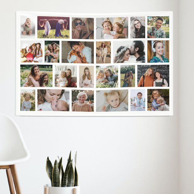 Lona Personalizado blanco 24 Fiesta de Collage de fotos (Subido por el creador)