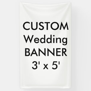 Lona Personalizado boda Banner 3' x 5'
