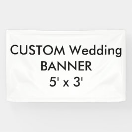 Lona Personalizado boda Banner 5' x 3'