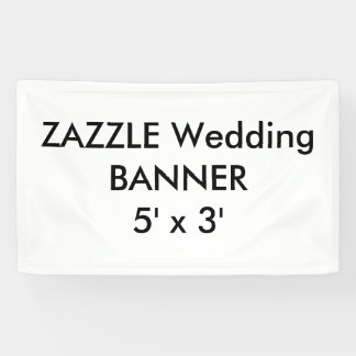 Lona Personalizado boda Banner 5' x 3'