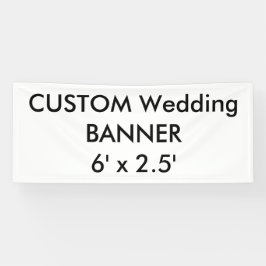 Lona Personalizado boda Banner 6' x 2,5'