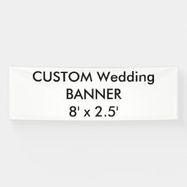 Lona Personalizado boda Banner 8' x 2,5'