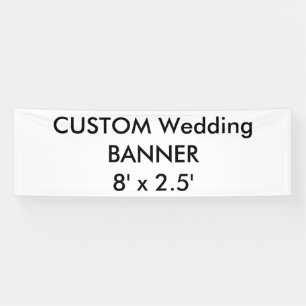Lona Personalizado boda Banner 8' x 2,5'