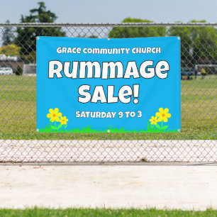 Lona Personalizado Church Rummage Sale