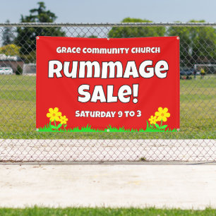 Lona Personalizado Church Rummage Sale