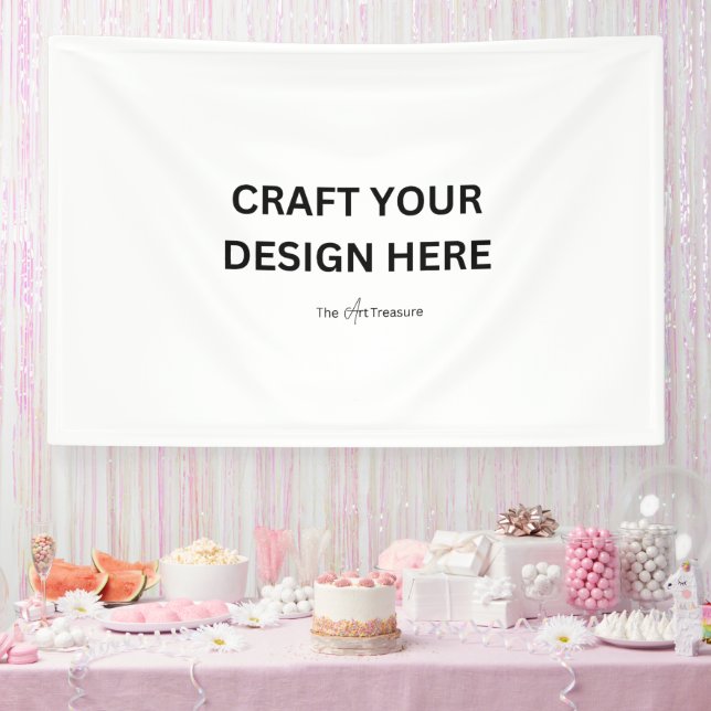 Lona Personalizado con su diseño, logotipo o mensaje  (Fiesta)