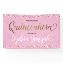 Personalizado confeti de oro rosado Quinceanera Cu