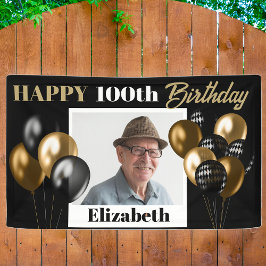 Lona Personalizado Cualquier Edad Oro Fotos Personaliza