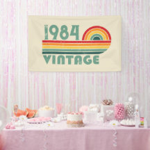 Personalizado cuarenta fiesta vintage de 40 años