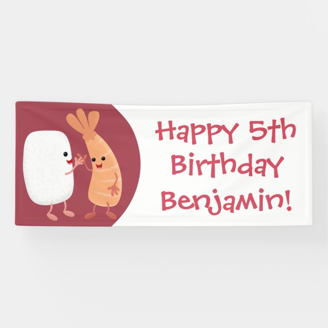 Lona Personalizado de amigos de la pradera de arroz dul (Horizontal)