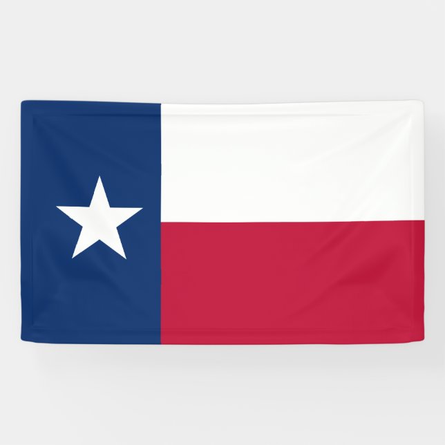 Lona personalizado de bandera del estado de Texas (Horizontal)