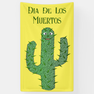 Lona Personalizado de Cactus Happy Day of the Dead