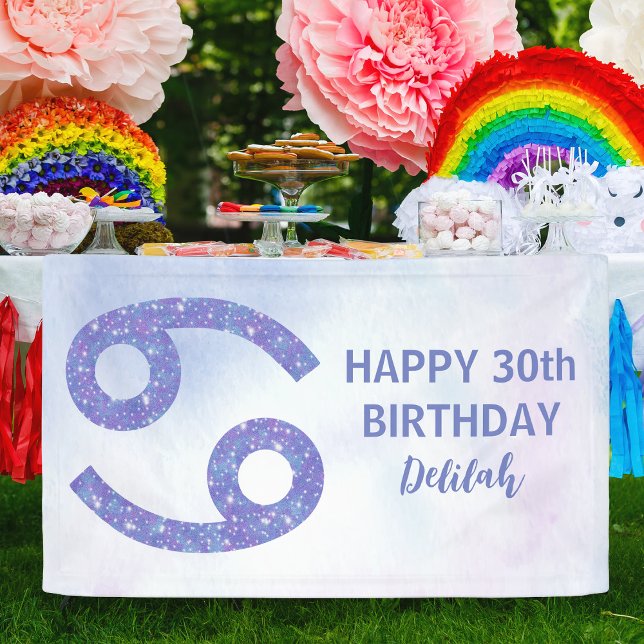 Lona Personalizado de Cáncer Curado Fiesta de Cumpleaño (Subido por el creador)