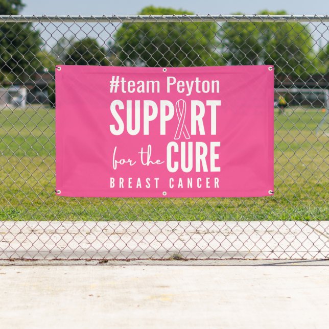 Lona personalizado de cáncer de mama Banner Rótulo rosa (In situ)