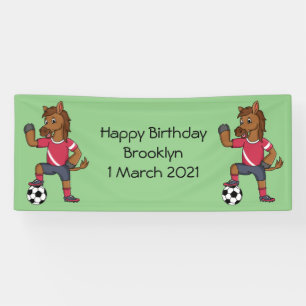 Lona Personalizado de fútbol divertido y divertido