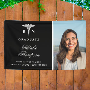 Lona Personalizado de Graduación de Enfermeras Registra