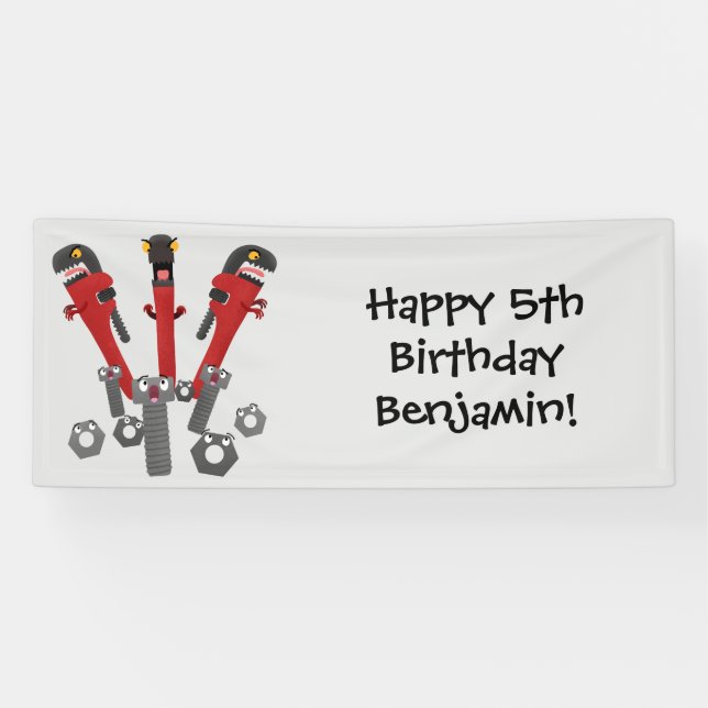 Lona Personalizado de humor de herramientas monstruosas (Horizontal)