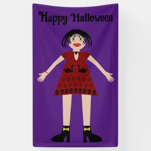Lona Personalizado de la Dama del Vampiro Gótico de Hal