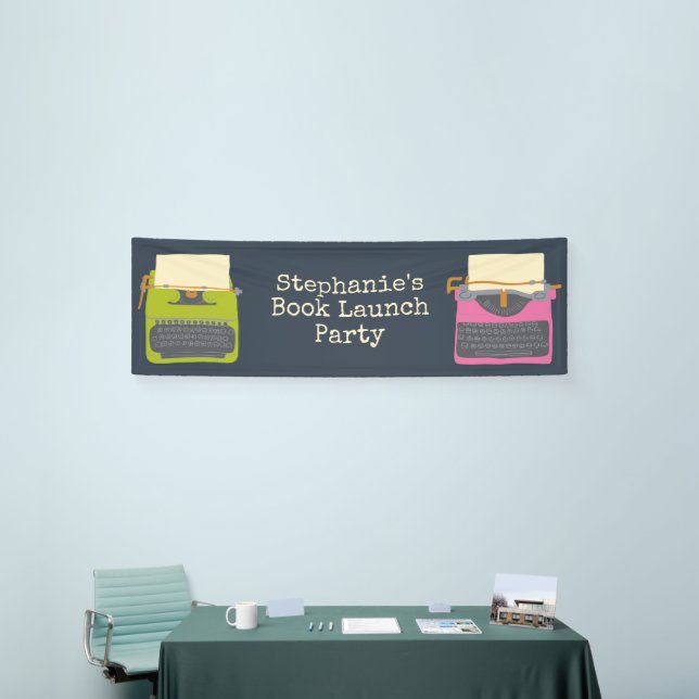 Lona Personalizado de lanzamiento del libro de máquinas (Feria)