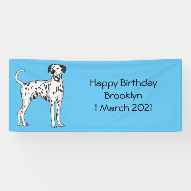 Lona Personalizado de perro dalmatiano (Horizontal)