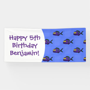 Lona Personalizado de pescado piraña