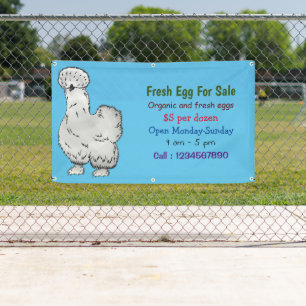 Lona Personalizado de pollo de Silkie a la venta