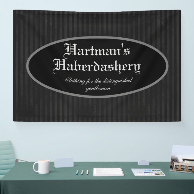 Lona Personalizado de rayas grises oscuras Steampunk (Feria)