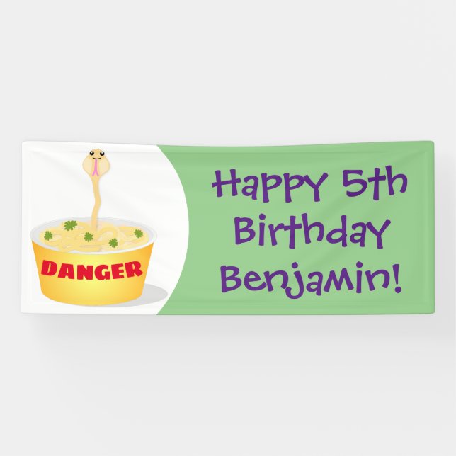 Lona Personalizado de serpientes de fideos de pelo hues (Horizontal)