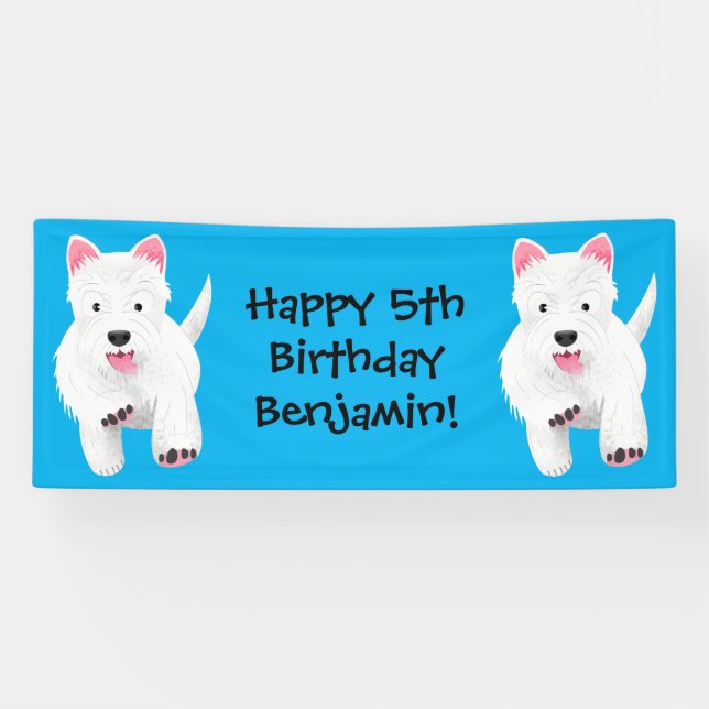 Lona Personalizado de tierra de montaña blanca y blanca (Horizontal)