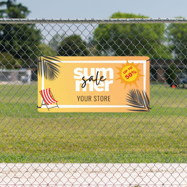 Lona Personalizado de ventas de verano (in situ)